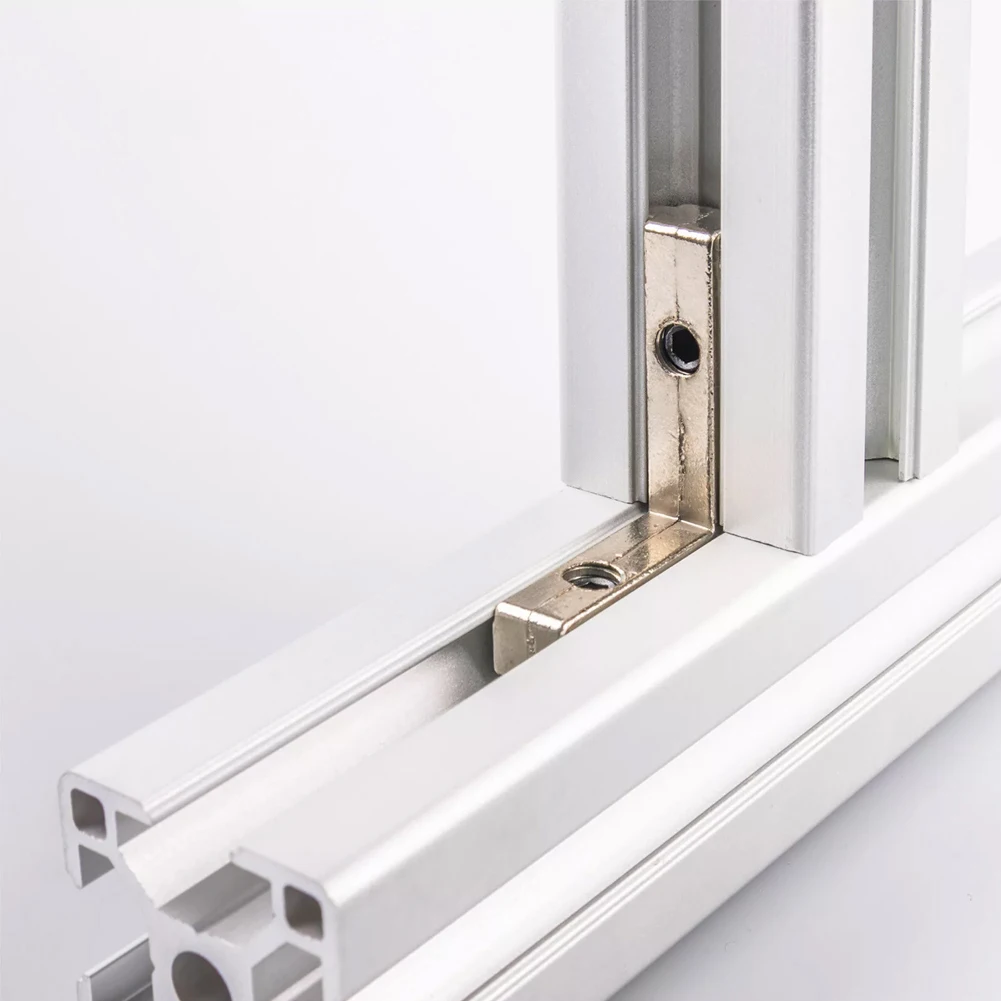 Zinc Alloy CNC Routers Corner Suportes, Modelos Compatíveis Perfil Parafusos, 40Pcs