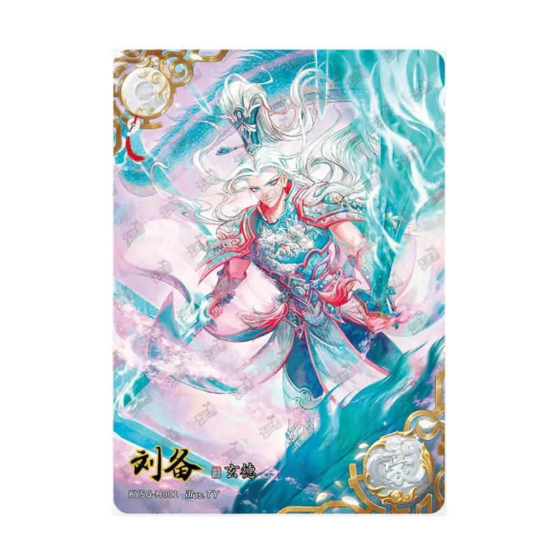 

KAYOU Three Kingdoms Series1 Oath of The Peach Garden H/L/G/F/Q/Z/white/green/yellow Jade Qunying Yaoshi Genuine Collection Card