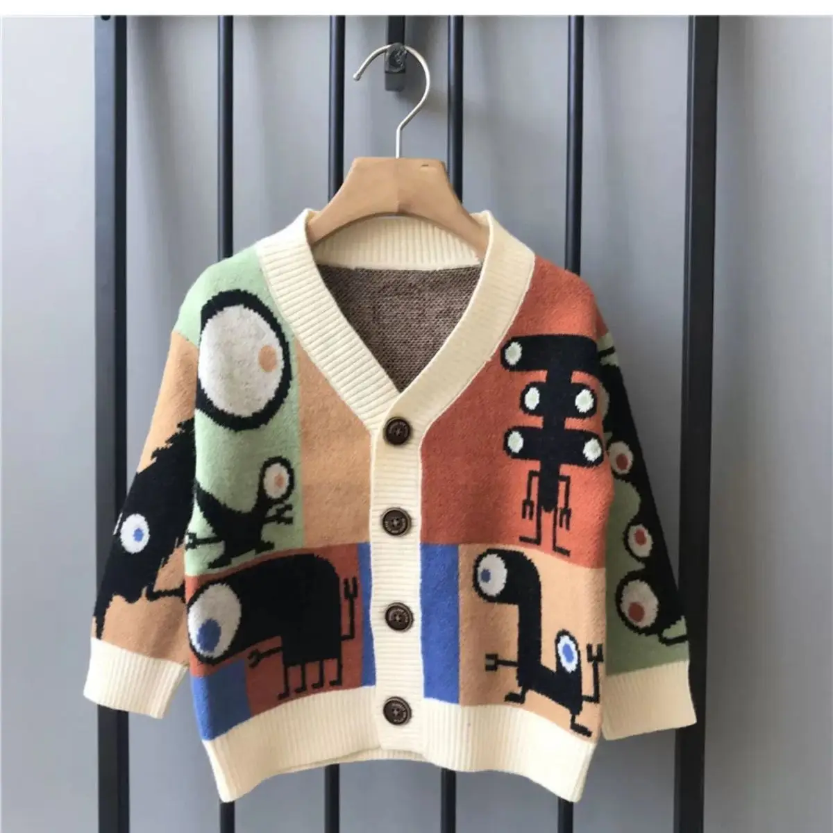 

202, весна и осень-зима, новый детский вязаный свитер, пальто с героями мультфильмов, верхняя одежда для мальчиков