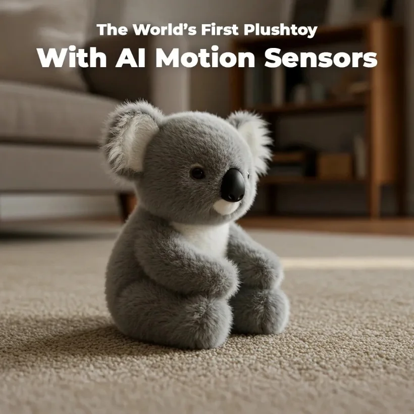 

Plush Cartoon Imitate Natural Movements Realistic Emotional Warm Hug Child Birthday Gift Figurines Miniatures