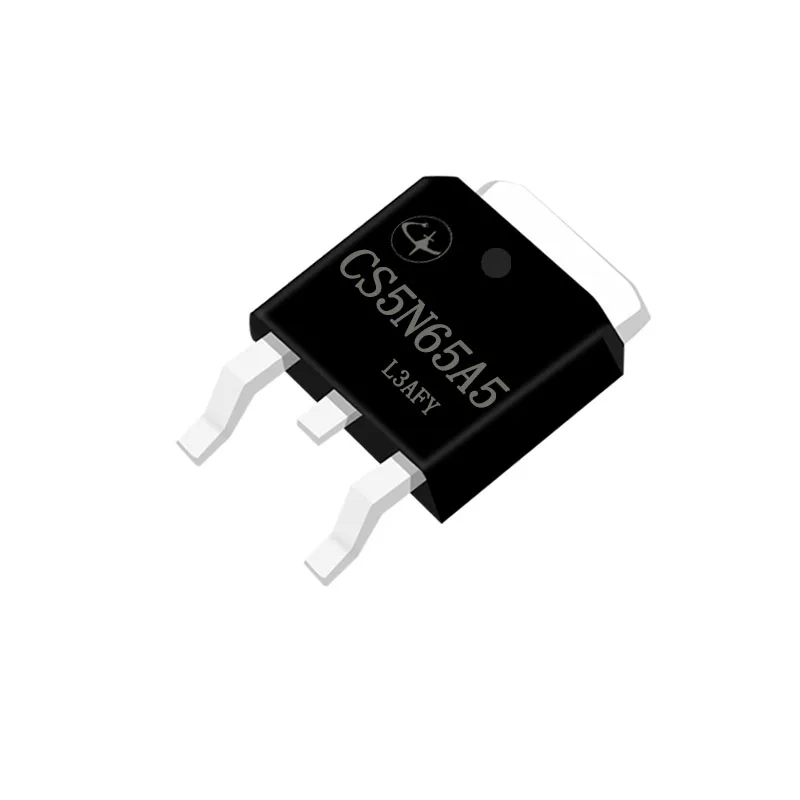 10pcs 5N65 High Voltage Mosfet TO-252 Lingxun 5A 650V