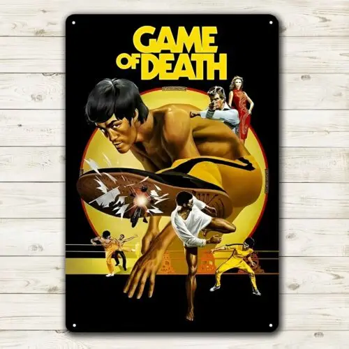 Game Of Death Movie Metal Poster Tin Sign 20x30cm Plaque