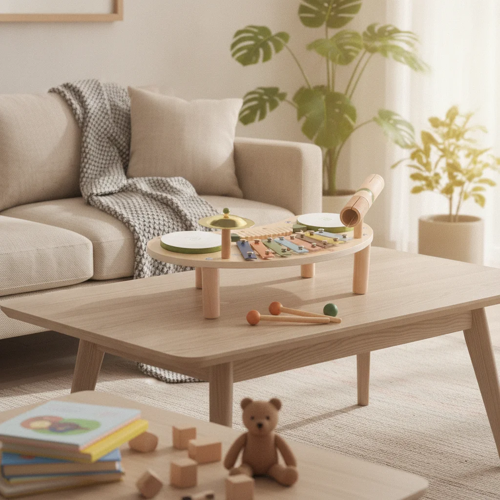 children's-music-activity-table-early-learning-wooden-music-table-with-drums-instrument-child-led-toy-screen-unrestricted