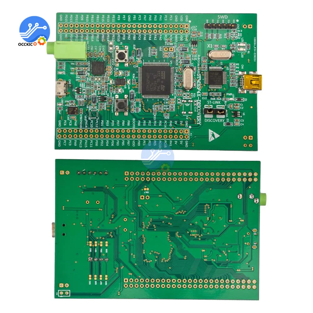 Stm32f4 Discovery Stm32f407 Cortex-m4 Development Board Module ST-link V2 SWD Connector 3V/5V Micro-AB USB Interface DIY kit