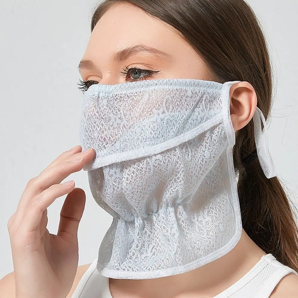 

Face Scarves Sun UV Protection Outdoor Summer Neck Protection Anti-uv Face Cover Sunscreen Veil Face Scarf Sunscreen Mask