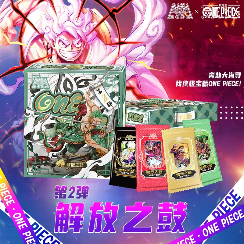Genuine One Piece Valley of Liberation Booster Pack Pirate Manga Illustrated Color Foil Rare Collectible Poster Cards