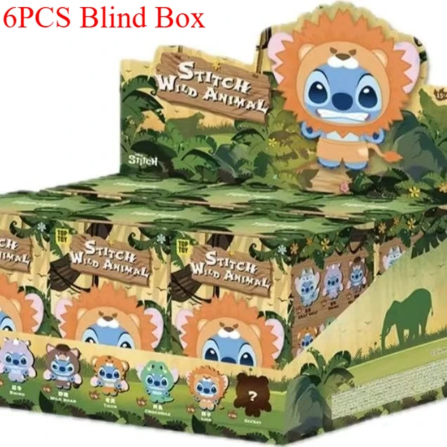 TOP TOY Stitch Wildlife Series Blind Box - Figurki kolekcjonerskie z serii Stitch Wildlife - Transformacja zwierząt z Lilo i Stitch od Disneya