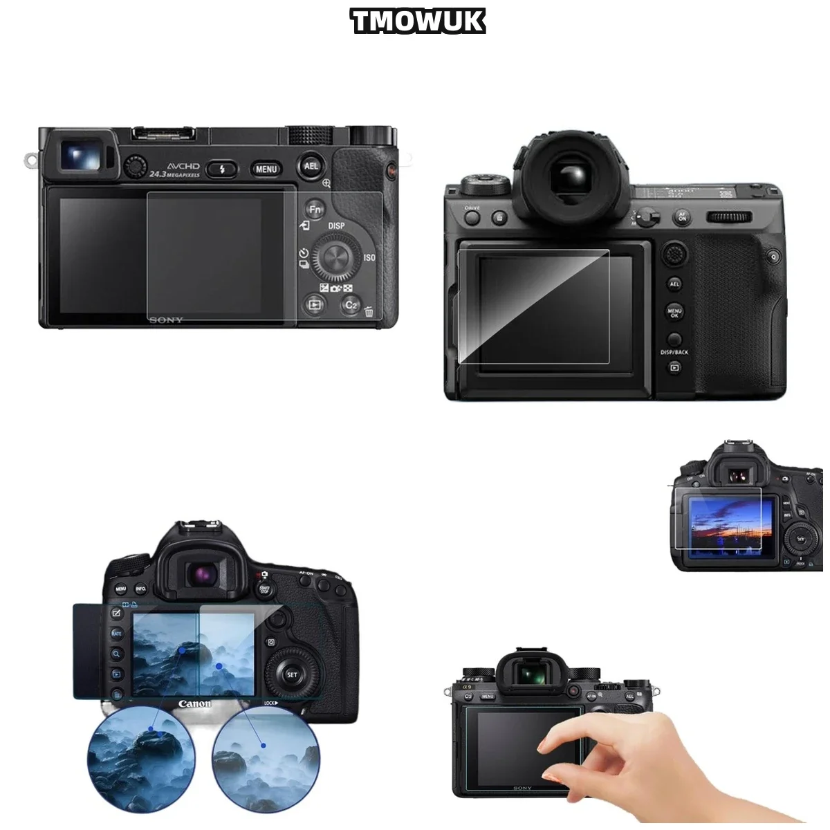 For Fujifilm X-T1 T2 XA3 XA5 XA10 XA20, Bubble-Free Installation Screen Protector