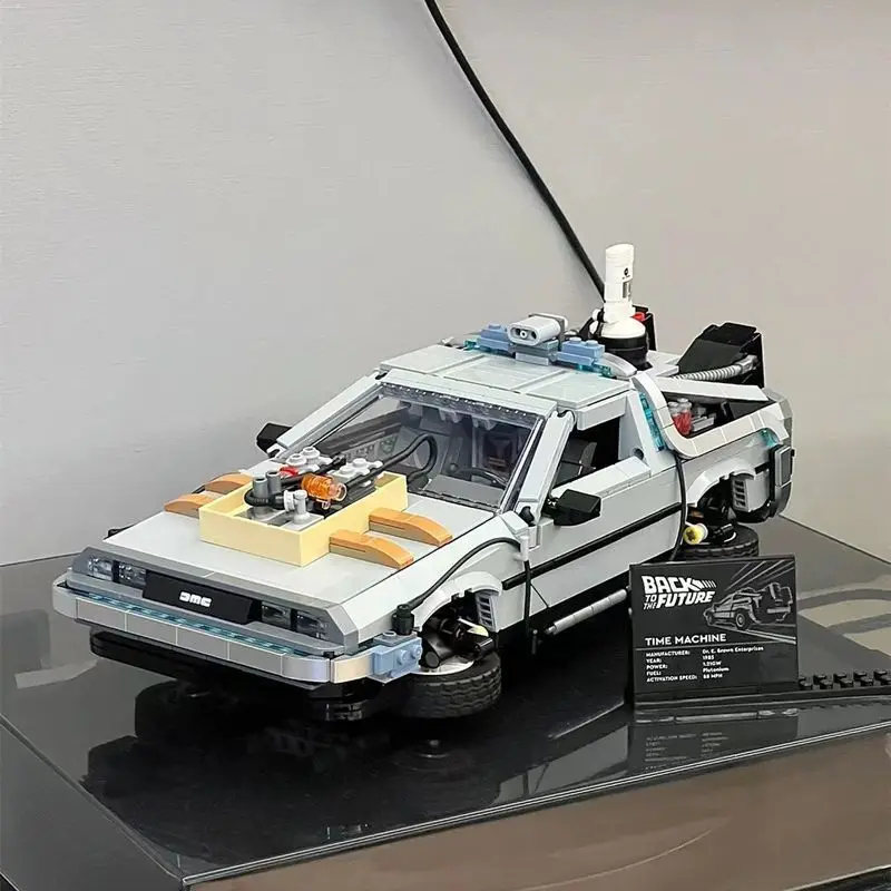 

1872PCS Creative Back to the Future Time Machine Building Blocks Vehicle Model Car Assemble Bricks Toy Gift For Kid Adult Boy