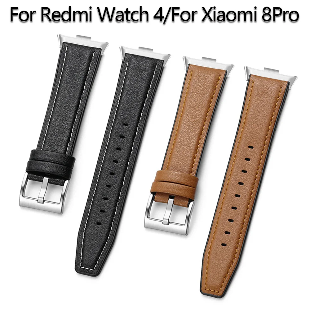 Leather Band for Redmi Watch 4 Strap Wristband Vintage Bracelet for Mi Band 8 Pro SmartWatch Correas Replaceable Accessoeies