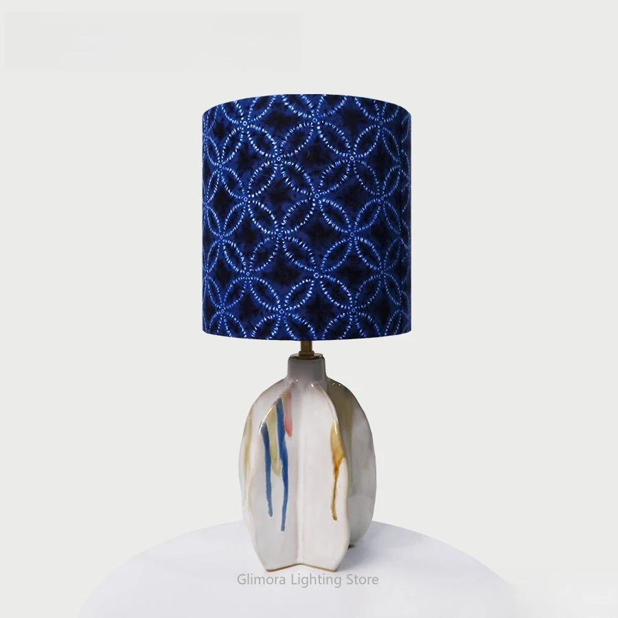 

Liberty Fabric Table Lamp: Imported Textile with Mid-Century Design, Creative Ambient Lighting & Premium Gift for Home Decor