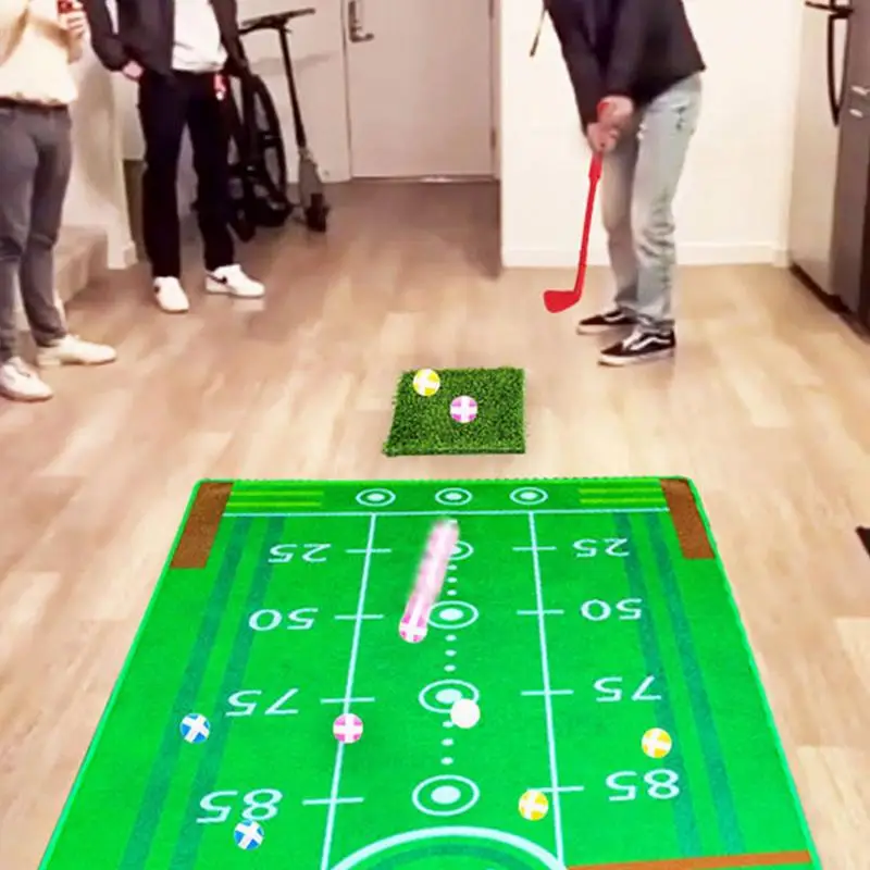 Ensemble de pratique de golf coule pour enfants, jouet de golf pour enfants de 3 ans, jouet de sport d'intérieur et d'extérieur, comprend 2 bâtons de golf 16