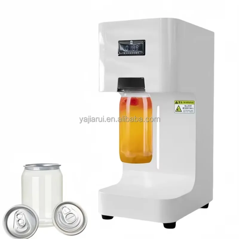 Factory Direct Sale Automatic Lift Intelligent Pet Bottle Can Sealing Machine Coffee Shop Milk Tea Shop  Pop Can Sealing Machine