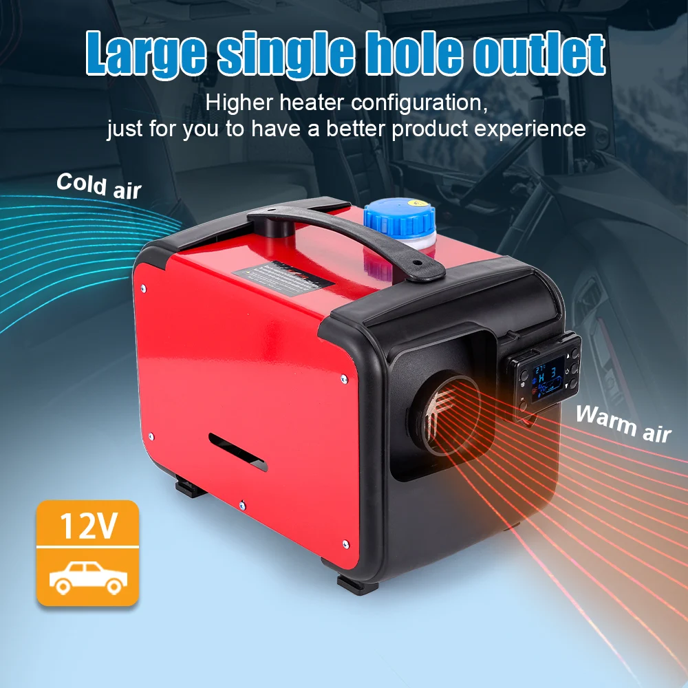 Tất Cả Trong Một 5-8KW Không Khí Kẻ Lằn Chìm Máy 12V Một Lỗ Cho Xe Tải Nhà Thuyền Xe Buýt + Màn Hình LCD Chìa Khóa công Tắc + Tiếng Anh Từ Xa