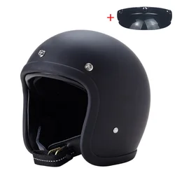 Japanese Korea Style FiberGlass Open Face Jet Casco TT&CO COCASCOS Helmets For Motorcycles Moto Capacete DOT ECE Double Buckle