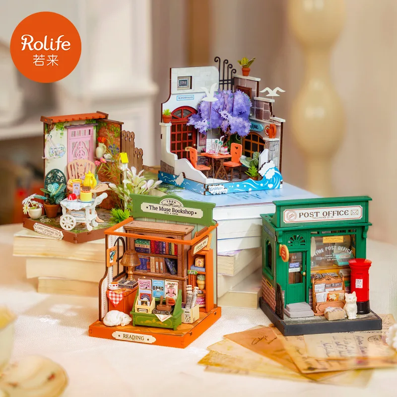 

MINI Diy Handmade Cute House Model House 3d Fun Puzzle Building Block Assembly Toy Couple Interactive Toy Holiday Surprise Gifts