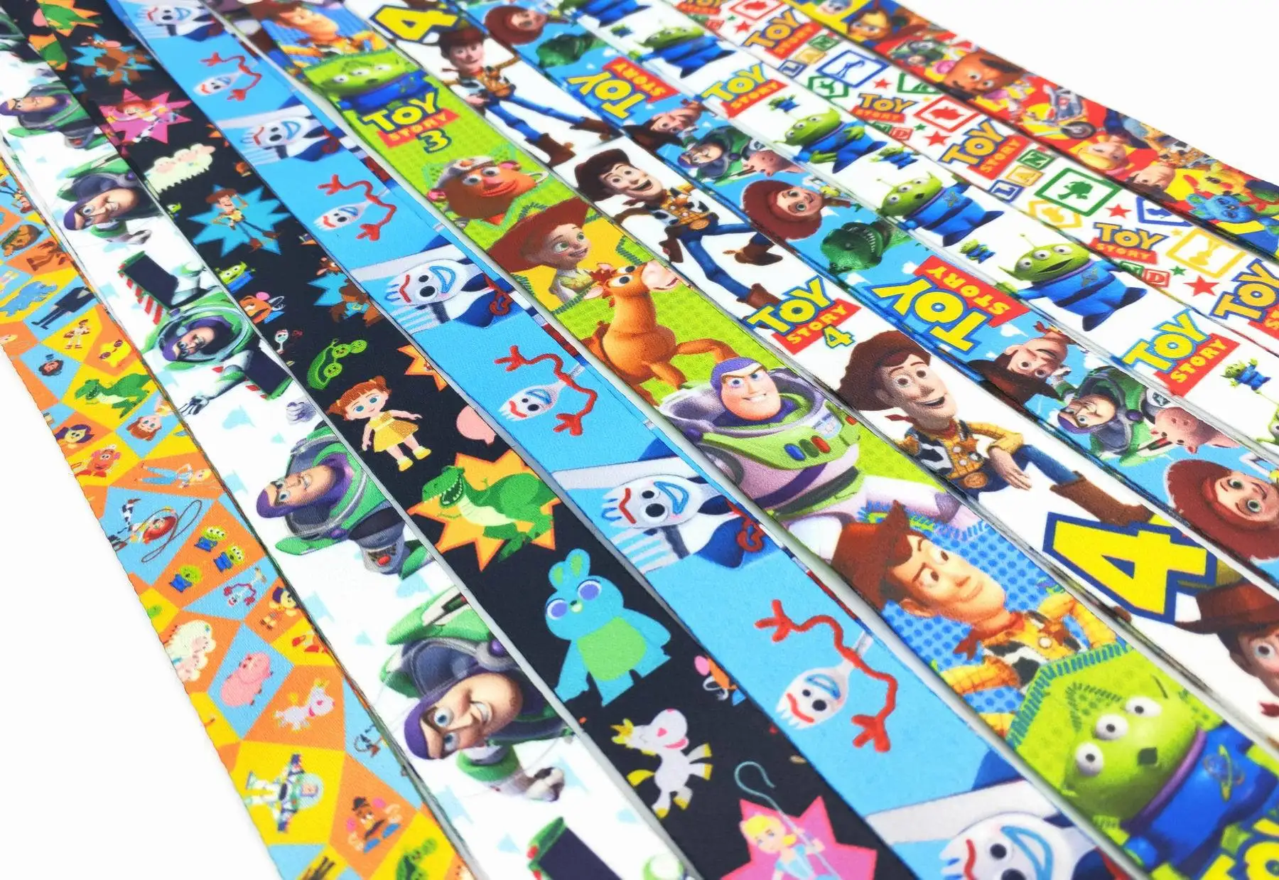 Disney Toy Story Cartoon Key Lanyard ID Badge Holders Animal Phone Neck Straps with Keyring Phone Accessories