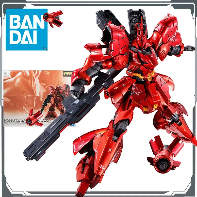 Bandai Original MODELL KIT GUNDAM RG Sazabi [Spezielle Beschichtung] 1/144 Anime Action Figure Montage Modell Spielzeug Modell Geschenke für Jungen
