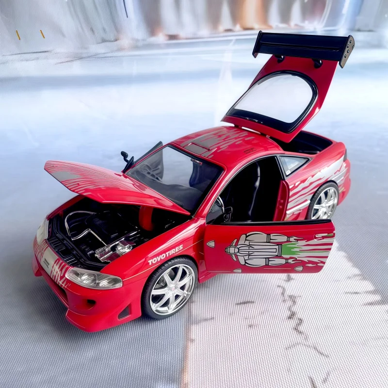 JADA 1/24 modèle de voiture en alliage rare-modèle de la série Mitsubishi Eclipse Speed and Passion collection de pièces d'affichage comme cadeau statique