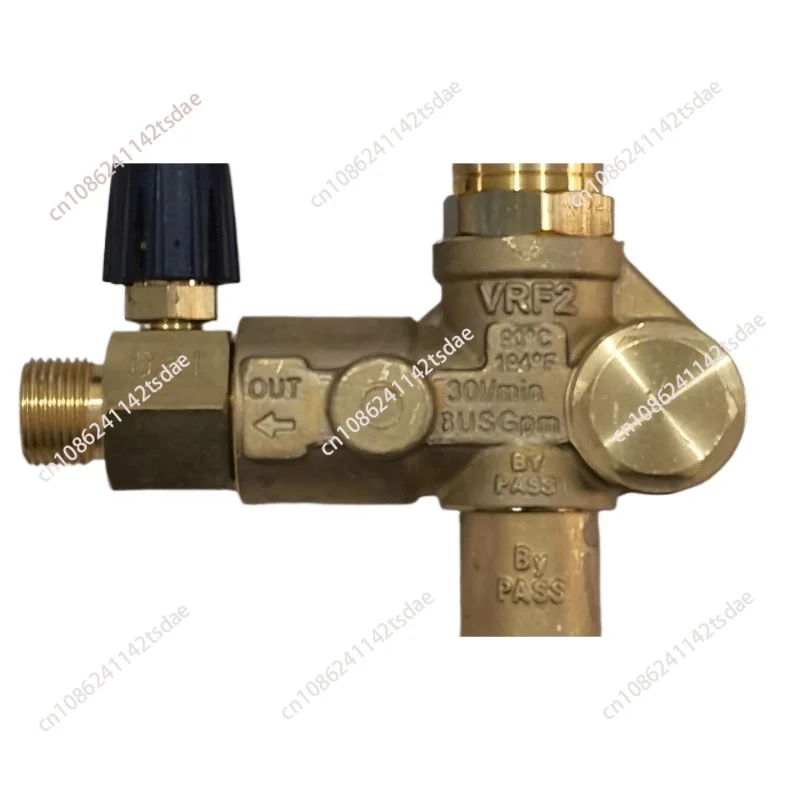 Industrial Hydraulic Control Valve Brass Bypass Unloader Regulator, 30LPM Flow 280Bar Pressure Fit Triplex Plunger Pump