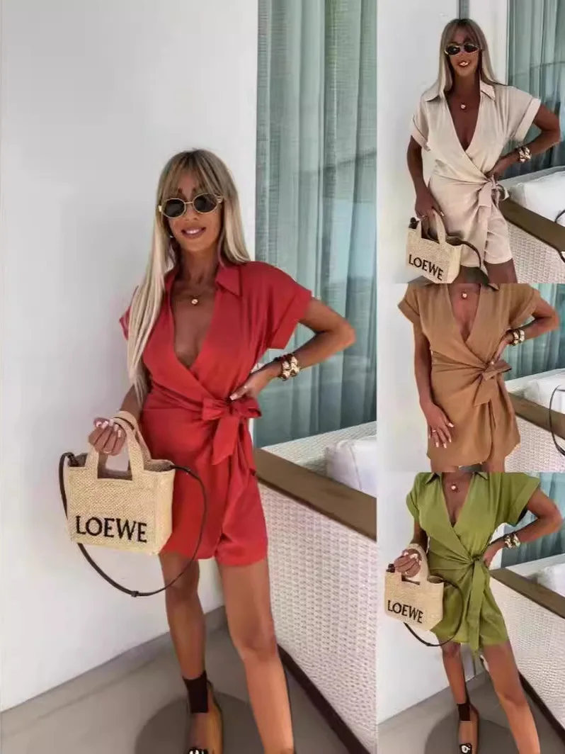 

Deep Vne ort Sve Комбинезон orts Street Sle со средней талией Длинные брюки Полиэфирное волокно Летняя коллекция Китайский производитель