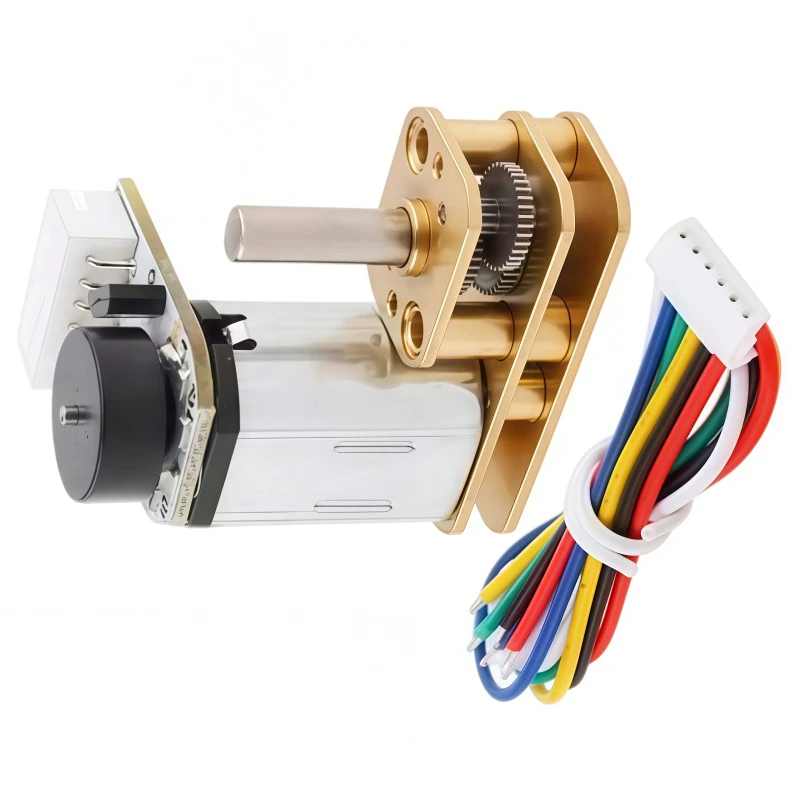 Permanent Magnet DC Hall Encoder Reduction Motor GM1024-N20VA, D-shaped Output Shaft, Small Motor