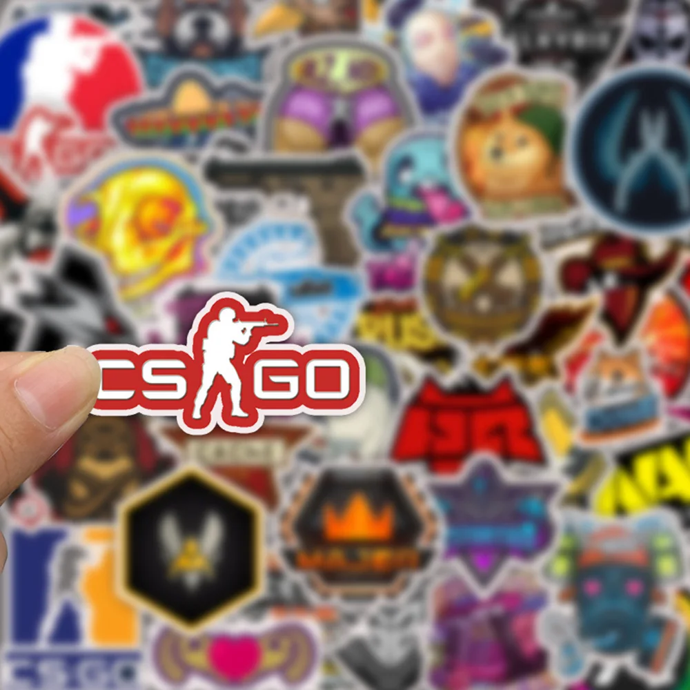 10/30/50pcs Game CS GO Cartoon Stickers Decals Graffiti DIY Laptop Skateboard Luggage Car Guitar Waterproof Sticker for Kids Toy