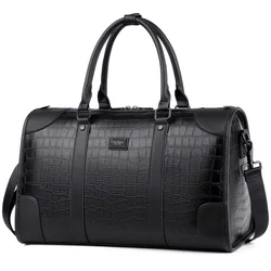 2023 New Fashion Men's Alligator Crocodile Pattern pu Leather Travel Bags Handbags Men Shoulder Bag Messenger Luggage Laptop Bag