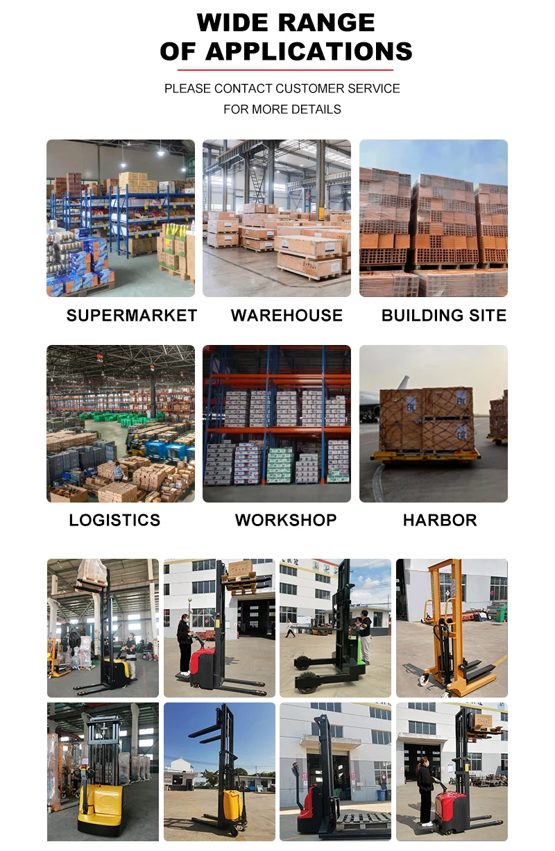 2025 New Generation Electric Stacker CE Certified 1 Ton Stacker Lift 5 Meter Electric Stacker
