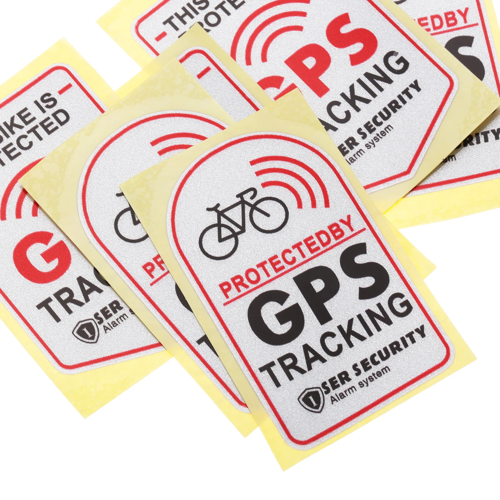 1pc GPS TRACKING Alarm Sticker Anti-Theft Decal For Scooter Motorcycle Warning Reflective Vinyl Stickers