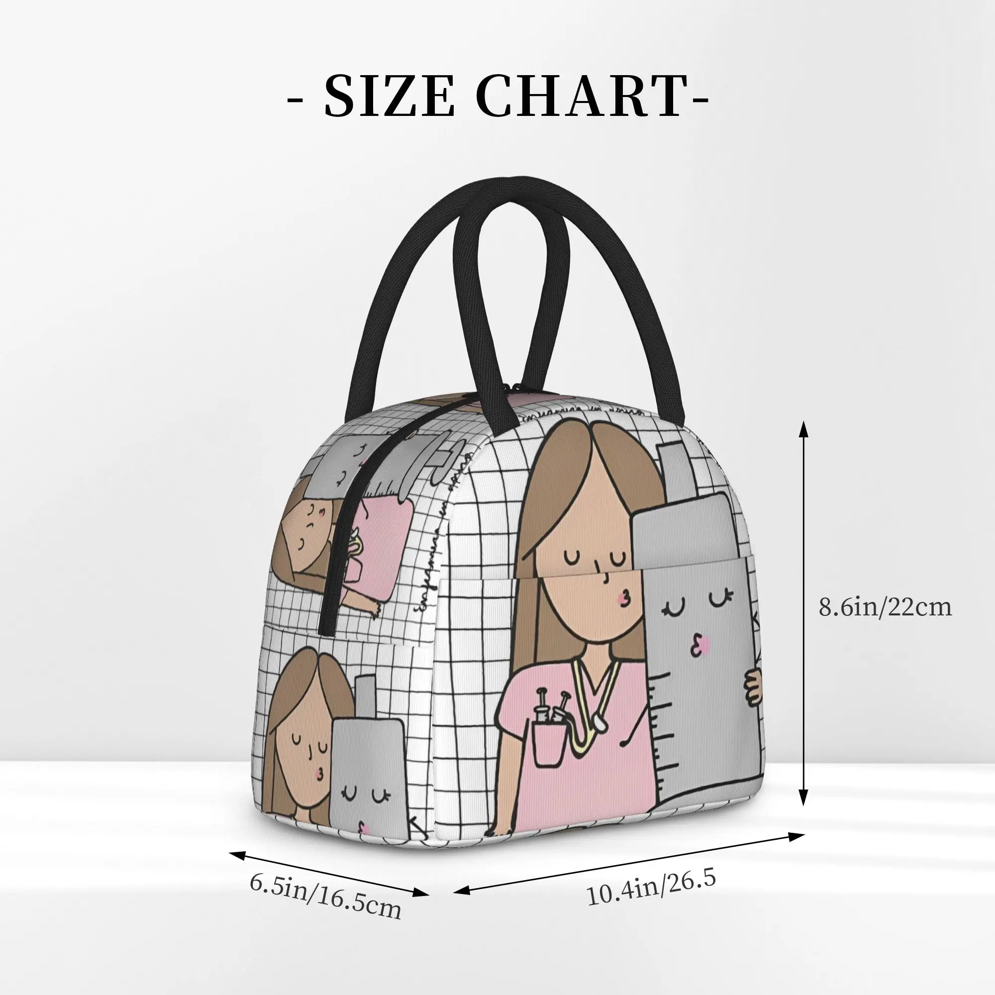 

Nurse Enfermera En Apuros Kiss Lunch Bag For Men Designer Lunch Box Casual Office Cooler Bag Portable Oxford Thermal Lunch Bags