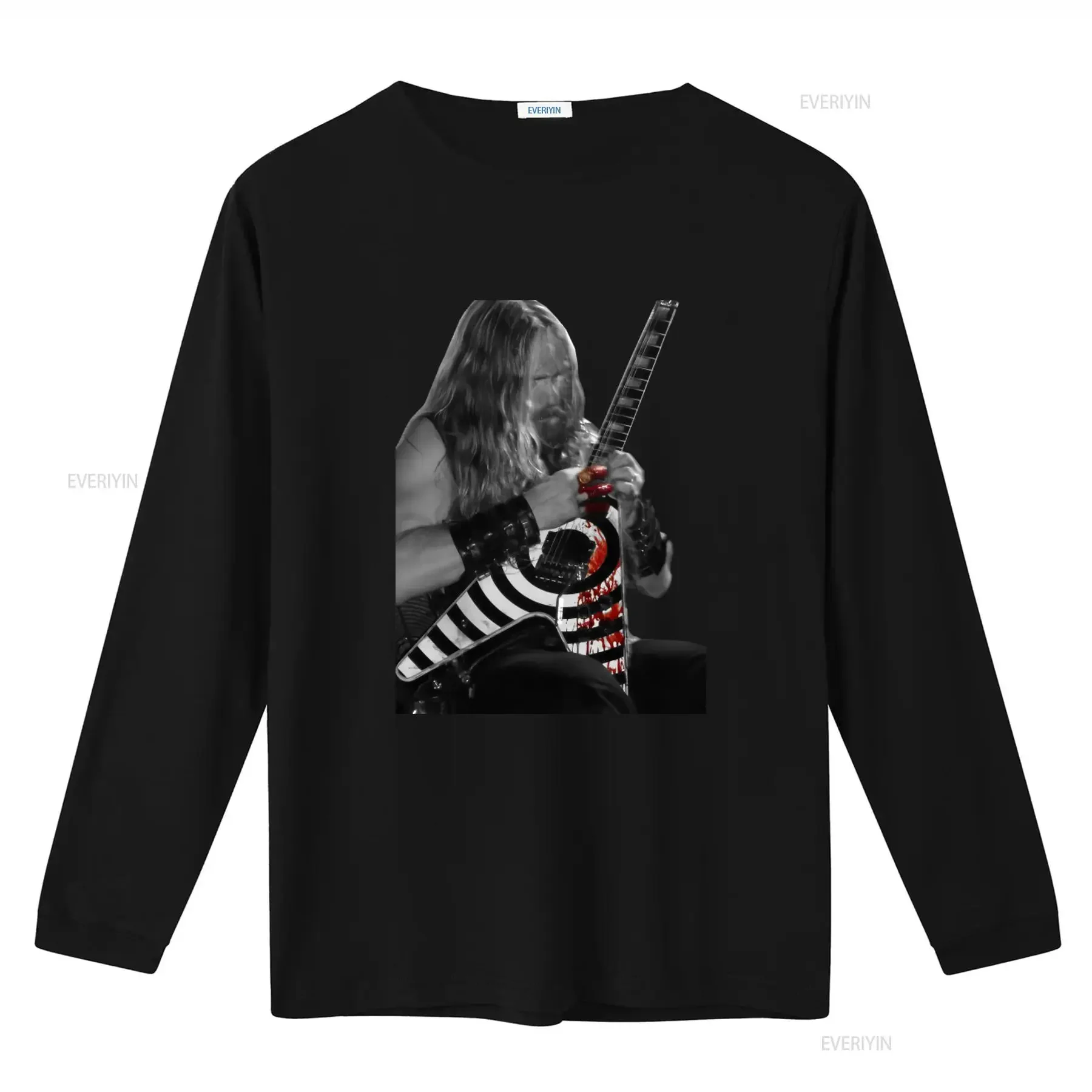 L Bleed Black Label Society Zakk Wylde Guitarist Heavy Metal T Shirt Rock Music Print  vintage Washed Stylish homme