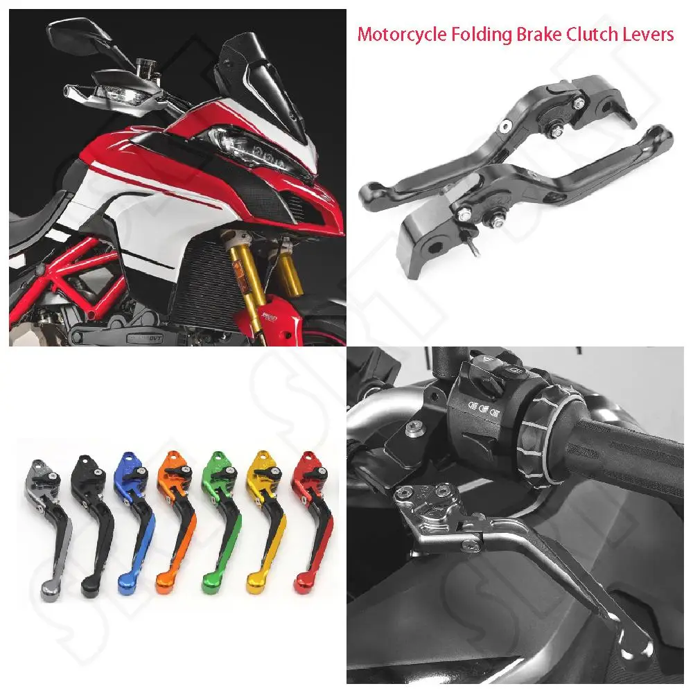 

Fits for Ducati Multistrada GT 1200 1260 1200S 1260S 2010-2020 Motorcycle Adjustable Folding Extendable Brake Clutch Levers Kits