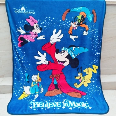 

Original Disney Magic Mickey Minnie Cartoon pet blanket Flange blanket Air conditioning cover leg blanket children's blanket