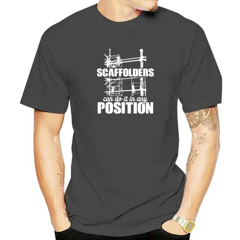 Scaffolder Position Scaffold Builder Scaffolding T-Shirt Design Men Tshirts Designer Cotton T Shirt 3D Printed