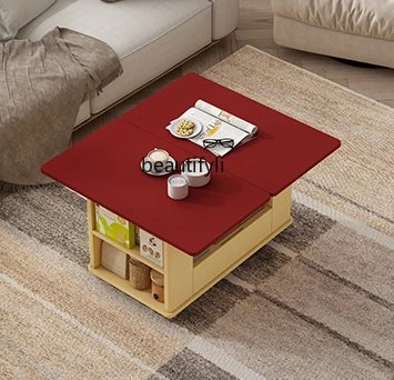 

Simple color random trolley movable multi-functional small apartment coffee table sofa side coffee table