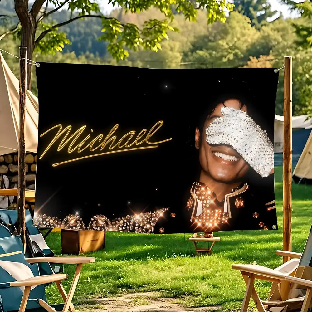 Michael Jackson Flags For Living Room Home Dorm Decor Wall Outdoor Camping Party Banner Gifts
