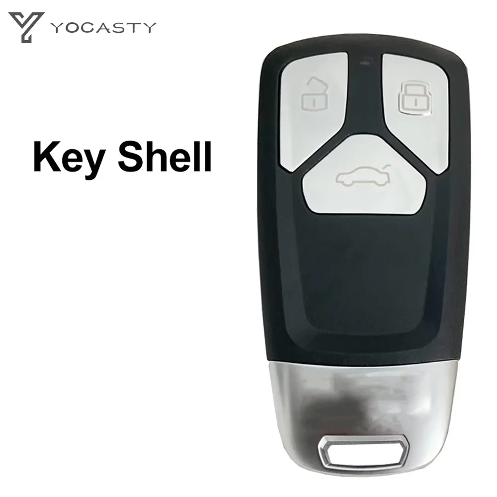 YOCASTY For Audi A5 S5 Q7 SQ7 A4L 2016 2017 2018 2019 4M0959754CS Smart Car Key Replacement Shell Case With Blade Accessories