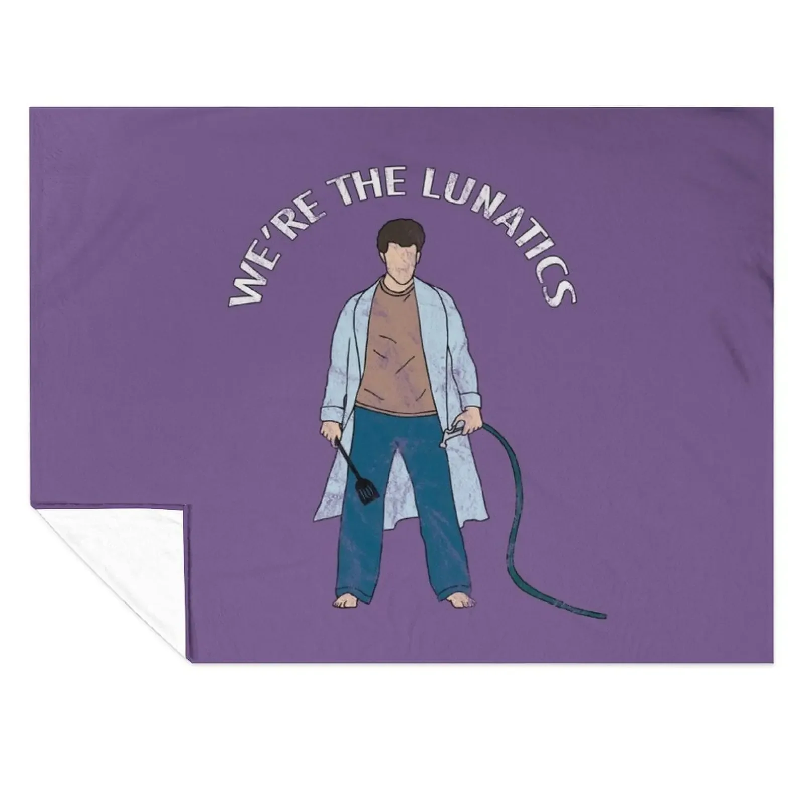 

We're The Lunatics Throw Blanket Tourist Large Travel Single Blankets