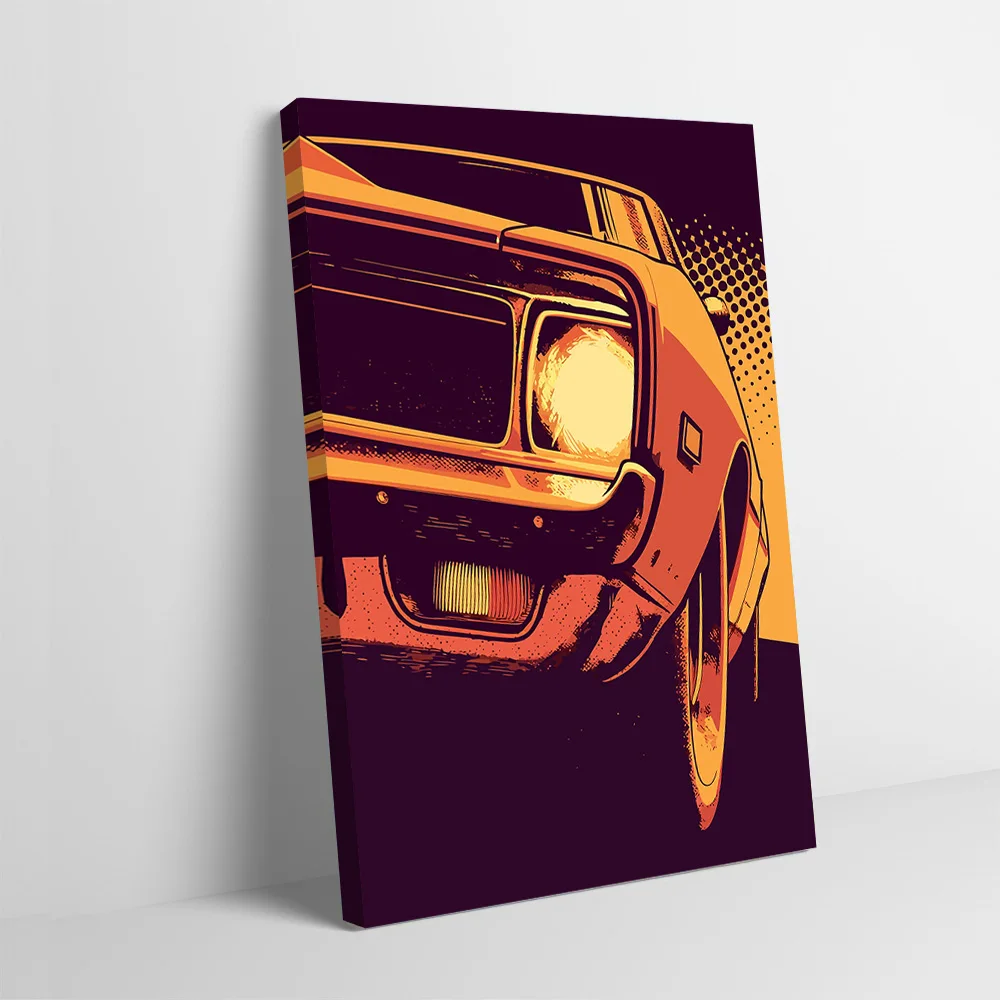 Vintage Car Poster Customizable Printed Canvas Painting for Pictures Wall Art Modern Home Decoration Ornaments Wand Deko Room