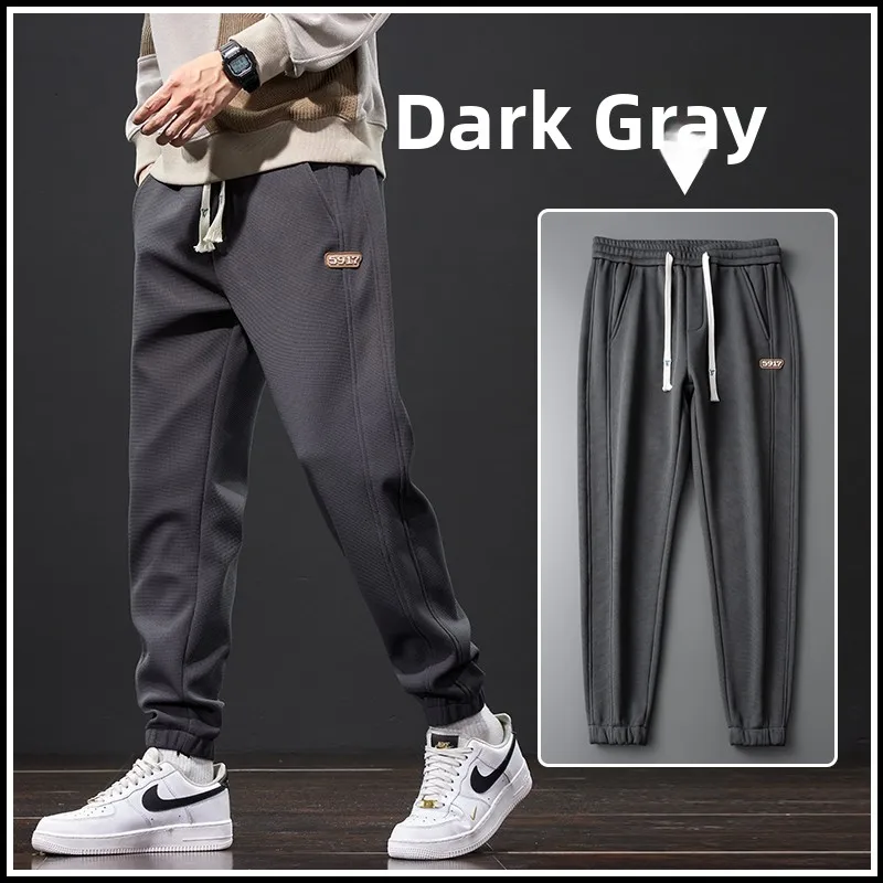 

New Men's Khaki Casual Thin Pants Autumn 2025 Loose Fit Spring Autumn Workwear Sports Faion Urban Sle Polyester Fiber