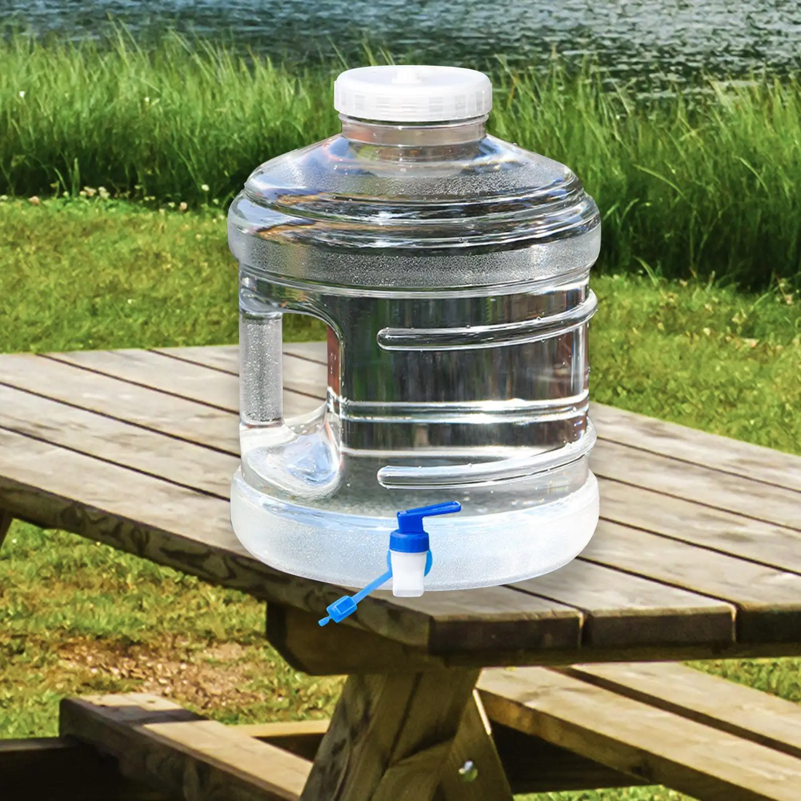 Water Container Water Tank Water Barrel No Leakage Water Carrier with Faucet Water Jug for RV Survival Emergency Camping Picnic