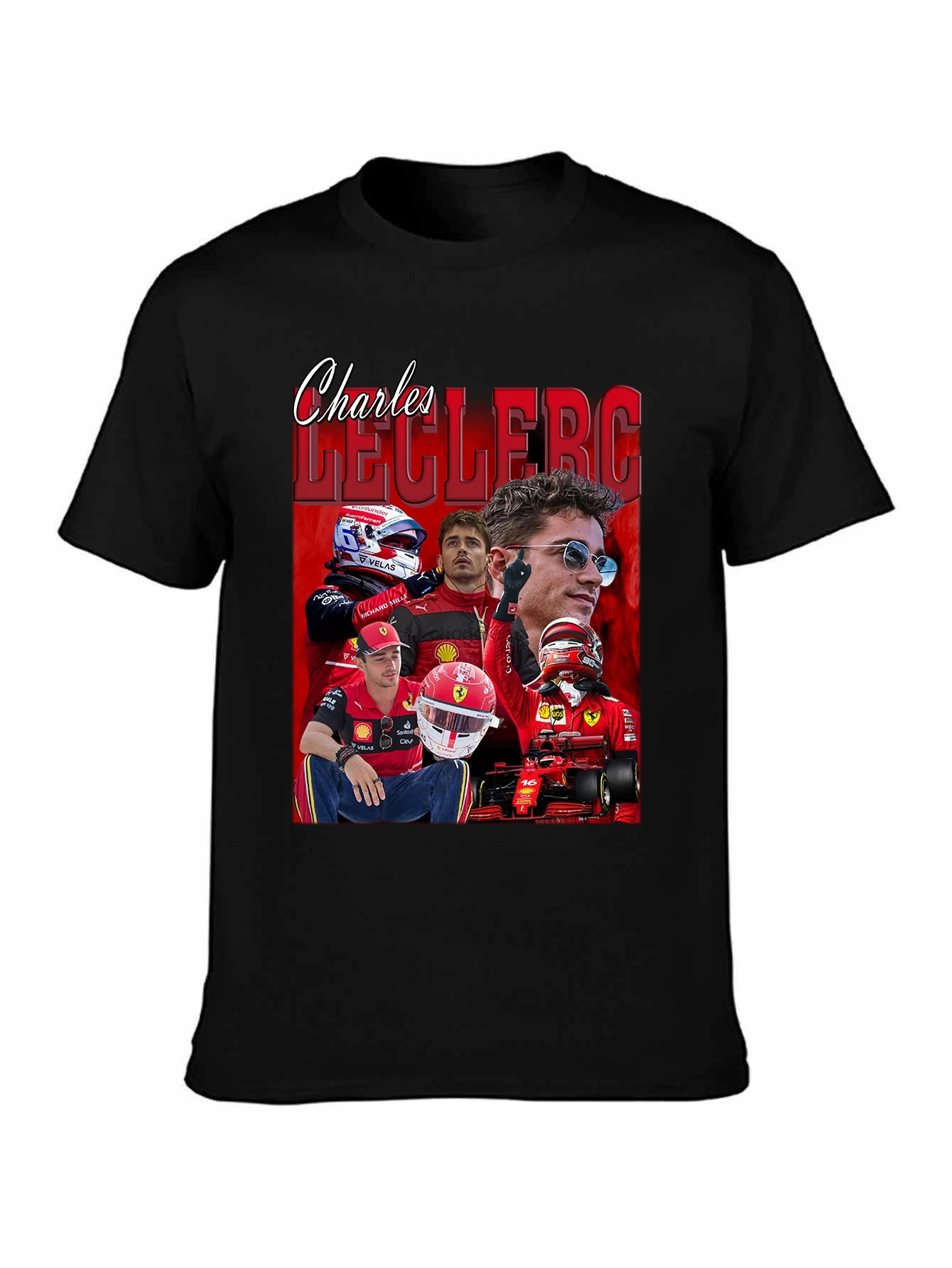 تي شيرت تشارلز لوكلير المحدود للجنسين تي شيرت كبير الحجم GEE91 #1