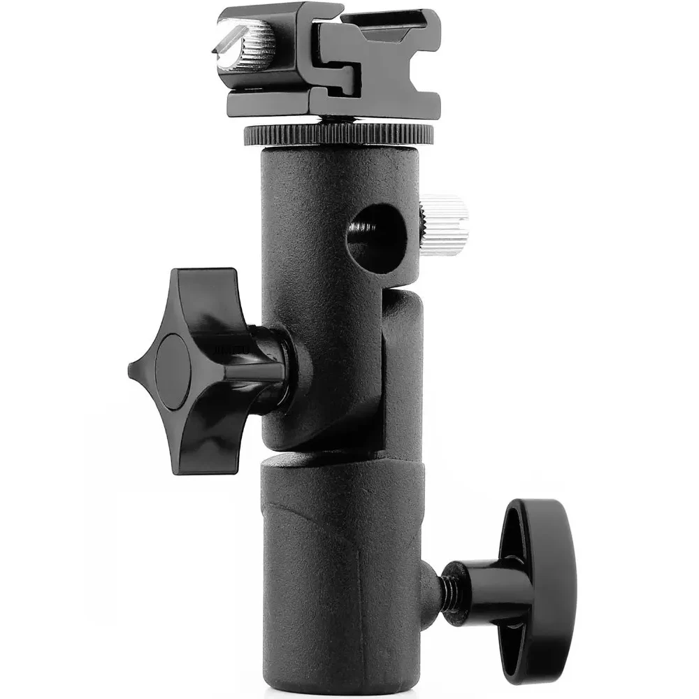 Professional Universal Flash Hot Shoe Umbrella Holder Mount Adapter For Studio Metal E-type Flash Light Photography Bracket Base