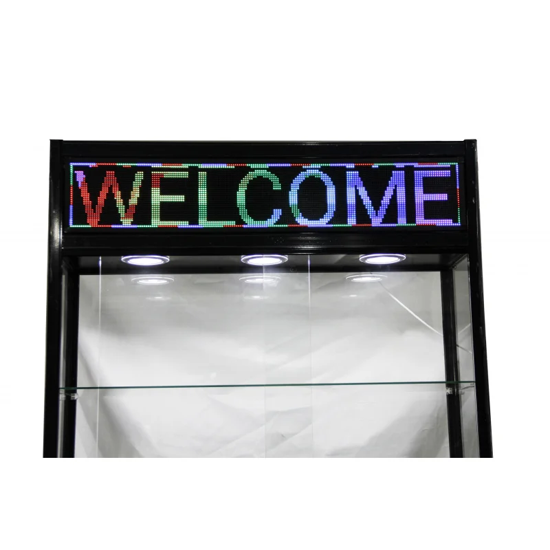 custom.Rolling Colorful Text Display Cabinet Full Visual Display Cabinet  Retail Stores
