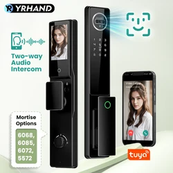 Yrhand Volautomatisch Audio Intercom Systeem Nfc Vingerafdruk Deurslot Tuya Gezicht Elektronisch Intelligent Digitaal Slot Voor Thuis