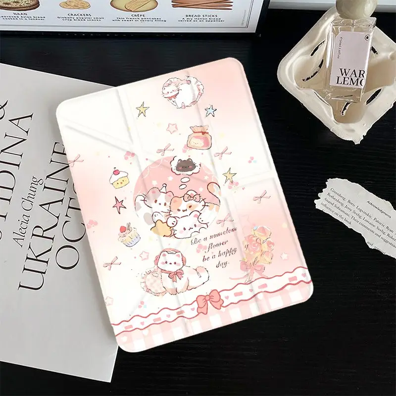 Y-Shape 3 Fold Protective Case For iPad A16 2025 11th Air11/13 iPad10.2 7/8/9th 4/5 10.9 IPad Mini6 8.3 air3 10.5 Pro 11 2020