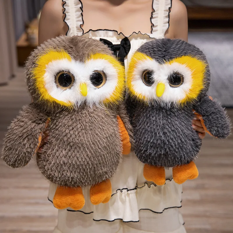 

Cartoon Simulation Big-eyed Owl Plush Toy Cute Owl Doll Lifelike Animals Simulation Stuffed Doll Kawaii Toy Gifts