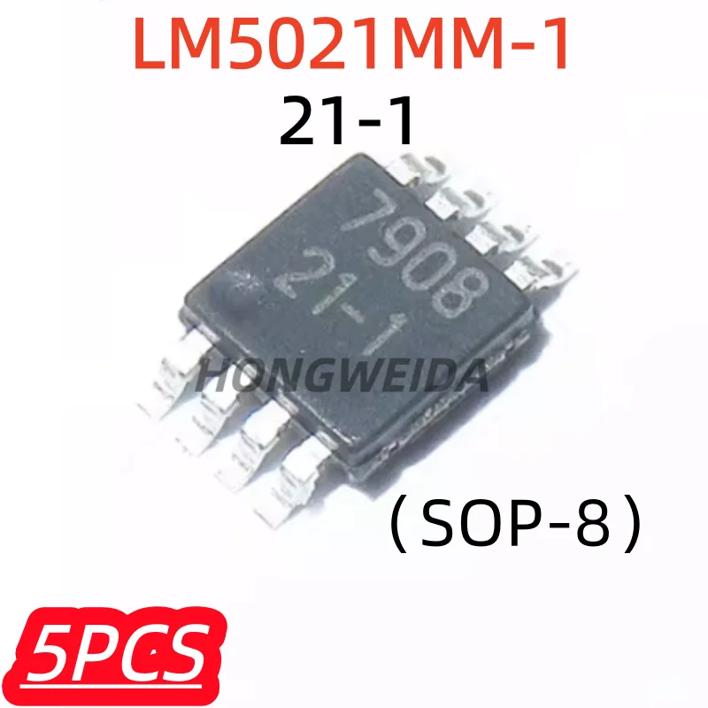 5Pcs/lot 100% New LM5021MM-1 MSOP-8 Current Mode PWM Controller LM5021 Screen Print 21-1