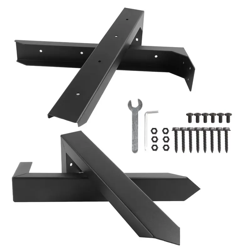 Ground Spike Heavy Duty Steel Fence Post Anchor, Fence Post Repair Kit Quick Fix For Broken/Leaning Wood Posts(2-Pack)